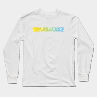 TXT Gradient Stripe Long Sleeve T-Shirt